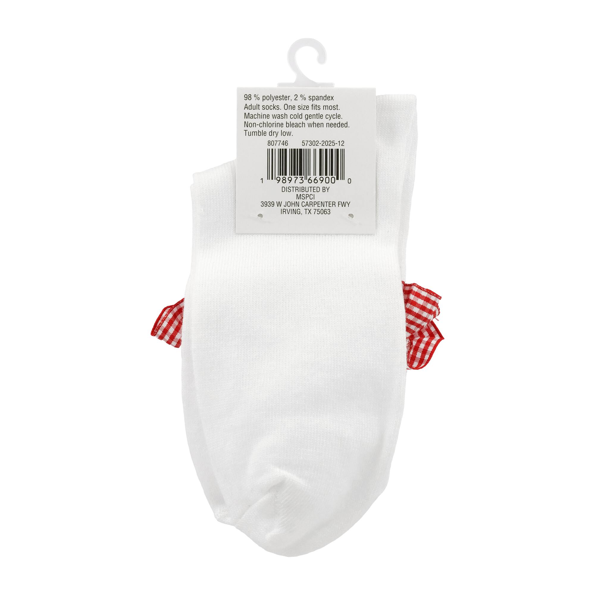 Red Ruffle Ankle Socks by Celebrate It™